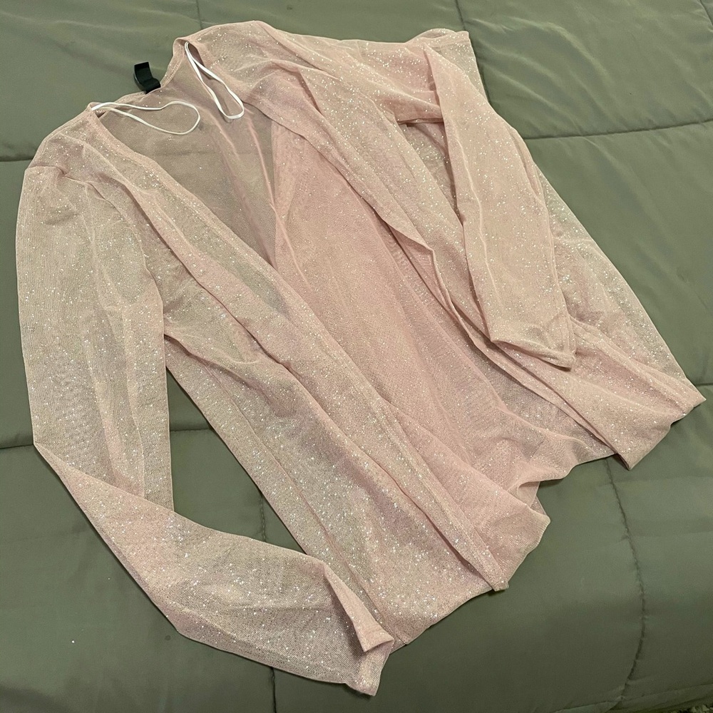 Sheer Sparkly Duster